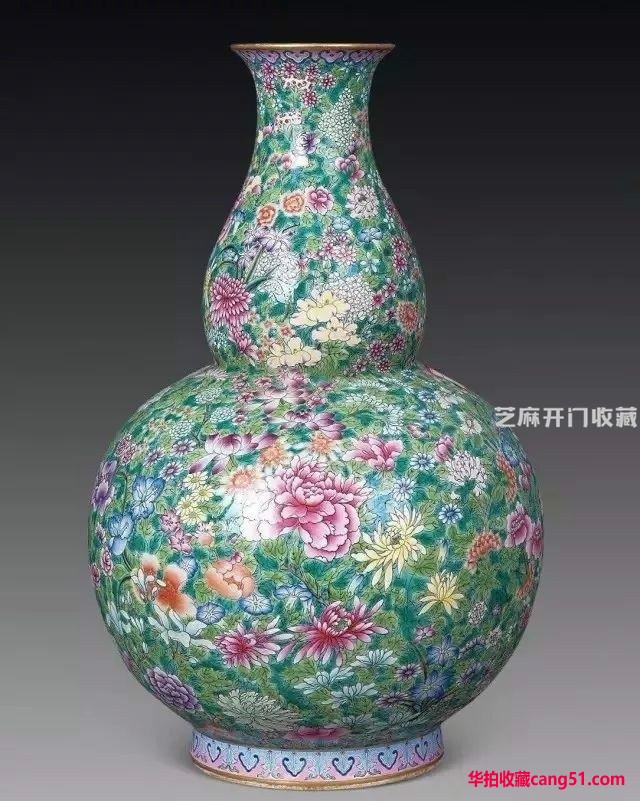 粉彩极致的瓷绘——“百花不落地”