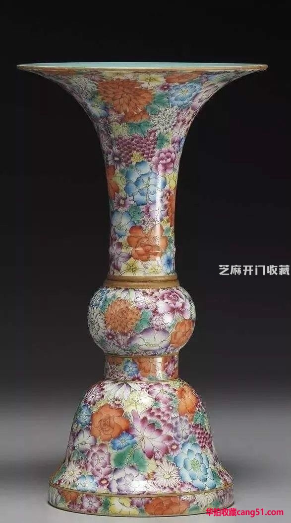 粉彩极致的瓷绘——“百花不落地”