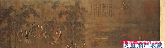 五代罕见的阮郜人物画《阆苑女仙图》